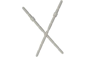 Beavorty 2pcs Dual Push Toilet Button Rods Extension Threaded Flush Rods Replacement for Toilet Tank Parts