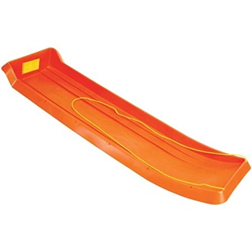 Emsco Group 2916 66" Family Fun Toboggan Sled with Towrope, Orange