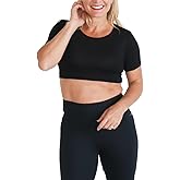 HALFTEE Crew Neck Short Sleeve Layering Tee | Crop Tops for Women & Teens | XS - 6X