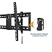 Emmy TV Wall Mount Extended Tilting Heavy Duty Bracket for Most 50-70 Inch TVs up to VESA 600x400mm and 125lbs Loading Capacity C70-T