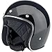 Biltwell Inc. Bonanza Gloss Black Open Face Helmet Medium