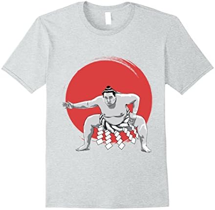 Mens Japanese Sumo wrestler tshirt in Tokyo Japan tee shirt 3XL Heather Grey