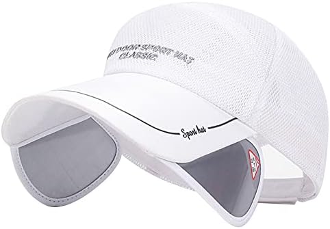 Summer Sun Visor Hat – Women Adjustable Golf Cap with Retractable Brim, UV Protection Beach/Tennis Sport Hat