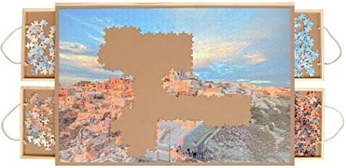 Lavievert Wooden Jigsaw Puzzle Table