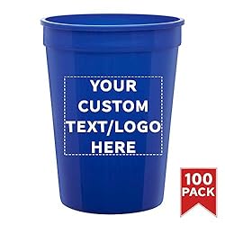 Custom Disposable Plastic Cups 12 oz. Set of