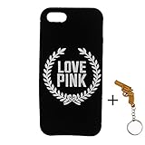 SuperBZ Apple iPhone 5S Wheat Case, Replacement Victoria Secret LOVE PINK Wheat Pattern Silicone Snap On Case Cover for Apple iPhone 5S