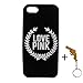 SuperBZ Apple iPhone 5S Wheat Case, Replacement Victoria Secret LOVE PINK Wheat Pattern Silicone Snap On Case Cover for Apple iPhone 5S