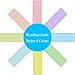 8 Pack Dyslexia Reading Guide Strips with Colored Overlays Reading Rulers 8 Colors