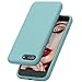 Compatible with iPhone 8 Plus Case/iPhone 7 Plus Case,JASBON Liquid Silicone Case with Free Screen Protector Gel Rubber Shockproof Cover Full Protective Case for iPhone 8 Plus/iPhone 7 Plus-Light blue