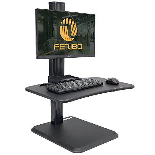 Buy Standing Desk Converter with Height Adjustable FEZIBO Sit to