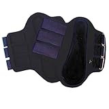 Intrepid International Splint Boots with Black Patches, Medium, Black