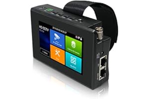 POMIACAM IP CCTV Tester 5 in 1 Support Upt to 4K IP Camera & 720P/1080P/3mp/4mp/5 Megapixel AHD, TVI, CVI & CVBS Analog Camera, Security Video Monitor with 4" Touch Screen, POE Out, WiFi Test, PTZ Test