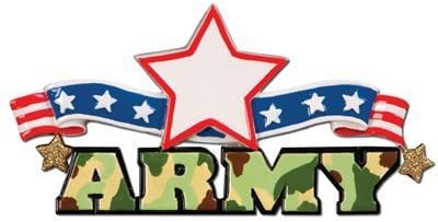 Personalized American Army Christmas Holiday Gift Expertly Handwritten Ornament by PolarX Ornaments