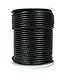 Round Leather Cord, 2mm Black, 25 Meter Spool (~28 Yards) for Beading, Jewelry, Crafts