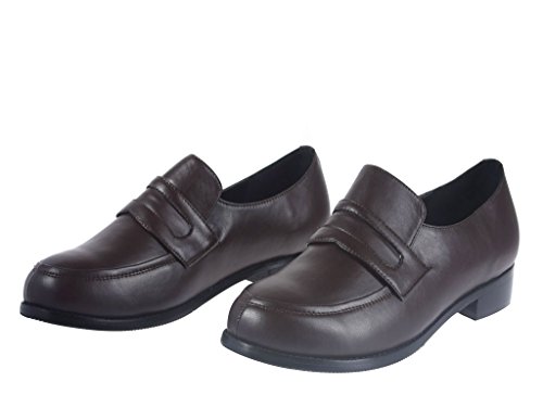 Mtxc Men's Final Fantasy£ºType-0 Cosplay Ace Uniform Shoes Brown