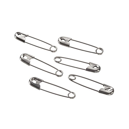 Dealglad Exquisite Small 19mm Metal Sewing Clothing Accessories Trimming Fastening Safety Pins (Silver, 1000Pcs)