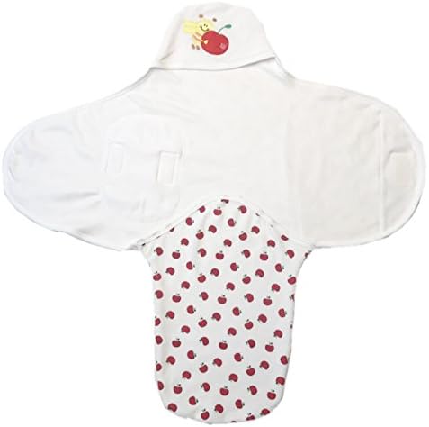 BRIM HUGS & CUDDLESBaby Boy's and Baby Girl's Cotton Print Swaddle (Maroon) (142.0mm L X 102.0mm W)