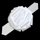 1 pc Giant Bow,Large Gift Bow,12 "Metal Giant Bow Suitable for Bicycles,Household appliances,Christmas, Parties,and Large Bow Decorations on Dining Tables (White)