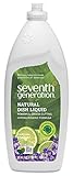 Seventh Generation Natural Dish Liquid, Fresh Lime and Lavender, 25 Ounce