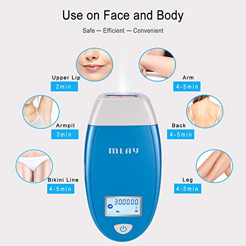 Permanent Laser Hair Removal System for Women & Men,FDA Approved Painless IPL Hair Removal Device 300000 Flashes Professional Light Laser Hair Removal at Home Use,Facial Hair Removal for Women