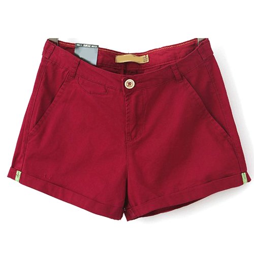 Cotton Casual Zipper Shorts Pants 