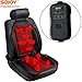 Sojoy 12V Heated Smart Multifunctional Travel Electric Blanket and Heated-Cushion Cover Bundle for Car, Truck, Boats or RV with High/Mid/Low Temp Control (60