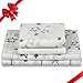 Lammcou Baby Swaddle Blanket Bamboo Muslin Unisex Swaddle Wrap Soft Silky Large Stroller Cover Sleep Receiving Blankets for Boys and Girls Baby Nursery Shower Gift Set 47x47'', 29x29'', 4-Pack