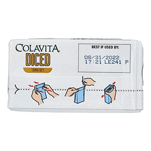 COLAVITA ITALIAN DICED TOMATOES, RECART BOX, 13.76 OUNCE