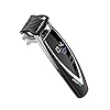 ConairMAN Super Stubble Ultimate Flexhead Trimmer; Razor-Sharp Etched Blade Technology with Pivoting Flex Head; 15 Digital Settings ranging from 0.4mm to 5.0mm; Black - Wet/Dry + Lithium Ion Powered