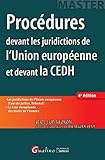 PROCÉDURES DEVANT LES JURIDICTIONS DE L'UNION EUROPÉENNE ET DEVANT LA CEDH - 4ÈM (MASTER) by 