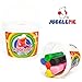 JUGGLEPIE Colorful Modeling Clay Set for Kids|Bulk Pack of 1.1 lb - Art Toys for Creative Children - 7 Round Sticks of Clay with Bucket and Lid - Soft Easy to Mold, Non-Hardening, Non-Toxic