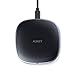 AUKEY Wireless Charger Qi Certified 10W Fast Charging with Micro USB and ABS Base, Deliver Precise Power to Most Qi Enable Compatible with 11/11 Pro/Max//AirPods 2, no Need to Remove Case (Non-Metal)