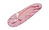 ISOTONER Women's Embroidered Terry Ballerina Slippers, XLarge, Pink