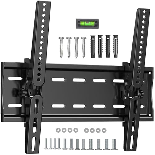 JXMTSPW Soporte de Pared para TV con inclinación,Base para TV Montaje para mayoría de Pantallas de 26 "a 65",máx VESA 400x400 mm,soporta hasta 50 KG,Soporte Universal TV 32 40 43 50 55 58 60 Pulgadas