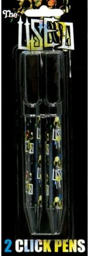 Used - Skulls 2 Pack Click Pens - Purple