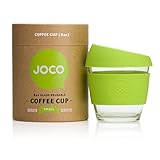 JOCO 8oz Glass Reusable Coffee Cup (Lime)
