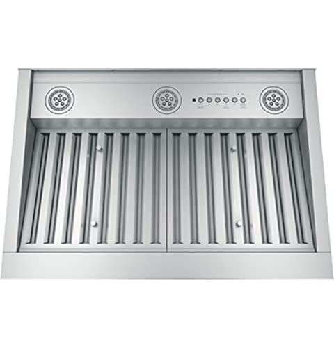 GE Smart Range Hood Insert | 30 Inch Kitchen Exhaust Fan with 4 Speeds, Dimmable LED Lights | Wifi Connectivity & Smart Home Kitchen Essentials for Frequent Cooks | 610 CFM | Stainless Steel