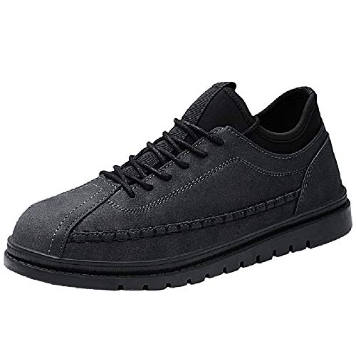 SMALLE ◕‿◕ Men's Shoe,Vintage Popular Flat Fashion Single Shoe Casual Thick Sport Shoes-Suitable for All Styles Black - Thumbnail 5