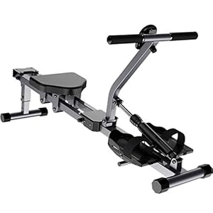 ZYCSKTL Rowing Machine Foldable Indoor Rower,Indoor Foldable Silent Rowing Machine, Domestic Hydraulic Rowing Machine Fitness Equipment, 12-speed Adjustment