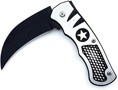 eErlik Star Finish 100% Stainless-Steel Pocket Folding Knife, Small