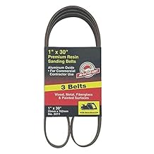 Gator acabado 3212 50 Grit lija de óxido de aluminio (3 unidades), 2.5 x 76.2 cm