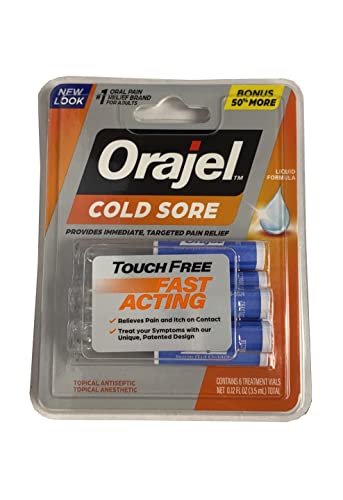 Orajel Touch Free Applicators For Cold Sore 0.08 oz., 4 Count