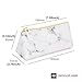 Joyful 3PCS White Marble Cosmetic Bag Set Women Casual Makeup Pouch Toiletry Organizer Case Pouch Storage Makeup Brushes Bag