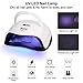SCCD UV Nail Lamp,80W UV Nail Dryer Lifting Handheld 42 pcs LED Nail Light with 4 Timer Setting & Automatic Sensor for Gel Nail Polish Professionally Curing Lamp