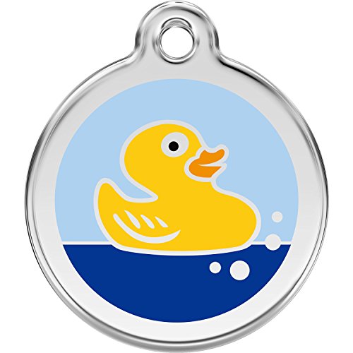 Red Dingo Personalized Rubber Duck Pet ID Dog Tag (Large)