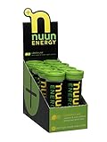 Original Nuun Energy: Hydrating Electrolyte Tablets, Lemon Lime, Box of 8 Tubes