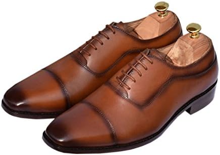 Lethato Handcrafted Men's Genuine Leather Lace Up Oxford Dress Shoes