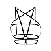 PHOTNO Alluring Women Harness Bra Elastic cage Bra Strappy Halter Bra Hollow Out Bra Bustier Crop top (L, Black)