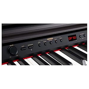 Classic-Cantabile-DP-50-RH-E-Piano-Digitalpiano-mit-Hammermechanik-88-Tasten-2-Anschlsse-fr-Kopfhrer-USB-LED-3-Pedale-Piano-fr-Anfnger-Rosenholz