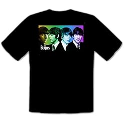 The Beatles Rules Rock Fun Music T-Shirt – 087 -SW - Les Beatles, Paul McCartney, John Lennon, RIngo Starr, George Harrison